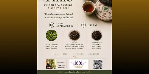 The Taste of Time \u2014 Pu-erh Tea Tasting & Story Circle