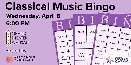 Classical Music Bingo w\/ WPR