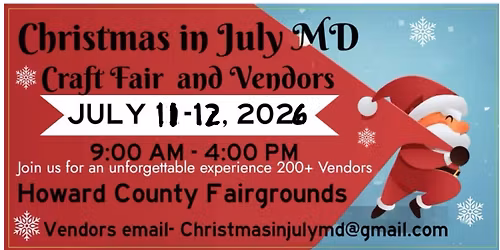 Christmas in July Md 2026