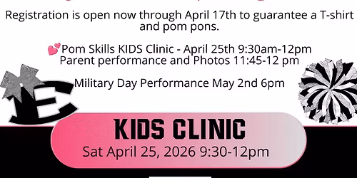 East Varsity Pom Kids Clinic