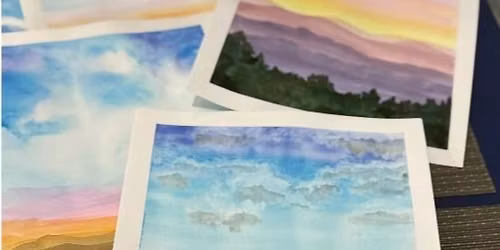 Beginning Watercolor Class @Three Blue Brushes Studio