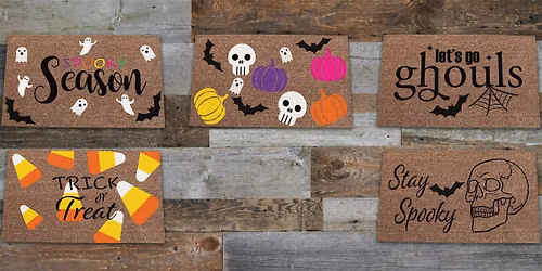 Halloween Doormat painting class at The Vineyard at Hershey