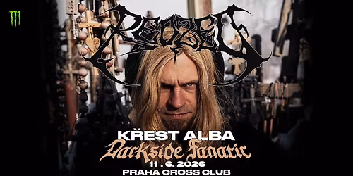 K\u0159est alba DARKSIDE FANATIC - Redzed - Praha, Open air Cross Club