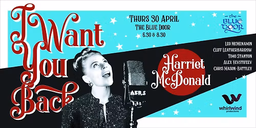 I Want You Back - Harriet McDonald - Tiny Room Concert