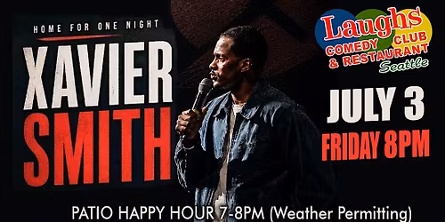Comedy show: Comedian Xavier Smith and Friends at Laughs Comedy