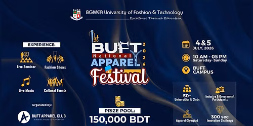 \u20181st BUFT National Apparel Festival-2026\u2019