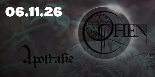 Photophobic Booking presents: OHEN (SK) + APOSTASIE (DE) + BJES (CZ)