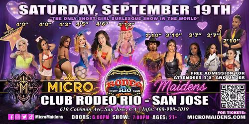 San Jose, CA - Micro Maidens Dwarf Dancers @Club Rodeo Rio