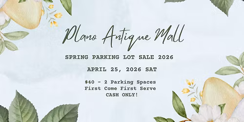 Spring Parking Lot Sale 2026 