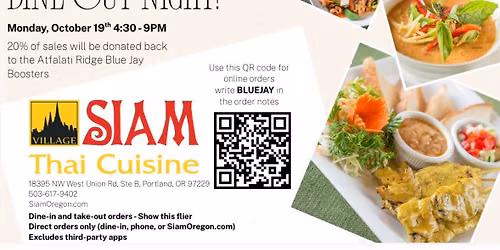 Dine Out Night! Siam Thai Cuisine