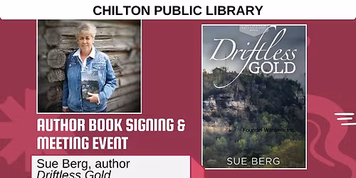 Sue Berg - Author Book Signing & Meeting