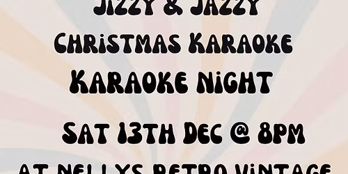 Christmas Karaoke hosted by our very own Lisa (aka Jizzy and Jazzy)