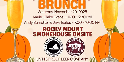 \ud83c\udf42 Thanksgiving Mimosa Brunch & LIVE Music at Living Proof Beer Co.! \ud83e\udd42
