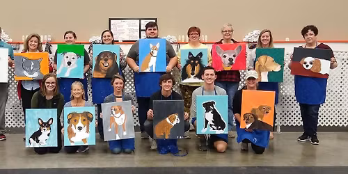 Pet Paint & Sip Party @ Hi Wire! \ud83d\udc3e\ud83c\udfa8