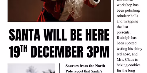 Santa Visits TOAST Cafe Restaurant