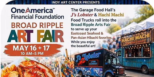 5\/17\/26 J's Lobster & Hachi Machi Trucks roll the Flavor into The Broad Ripple Arts Fair 