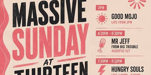 \ud83d\udd25 MASSIVE SUNDAY AT THIRTEEN \ud83d\udd25 LIVE MUSIC ALL DAY + DJ JACK GOSLING + ENGLAND WORLD CUP MATCH AT 1