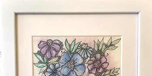 Class:  Abstract Floral Watercolor & Ink (Punta Gorda)