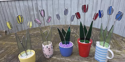 Stain Glass copper foil Tulips Workshop with artist Caroline Marriot: \u00a375