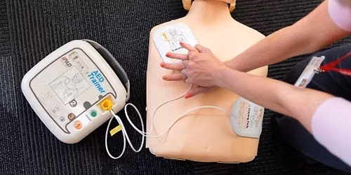 Community CPR and defibrillator training