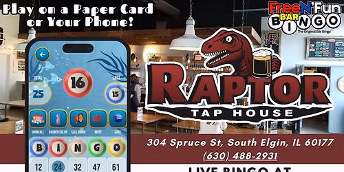 Bingo Tuesdays! Free to play! Huge prizes! 