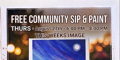 Community sip and paint
