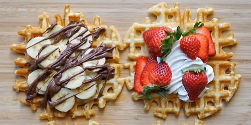 VOTERS CHOICE of Topping! Belgian Waffle Breakfast Buffet