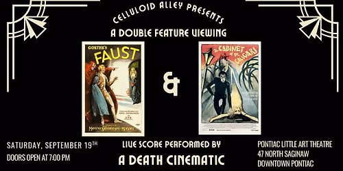 Celluloid Alley Double Feature: Faust and the Cabinet of Dr Caligari