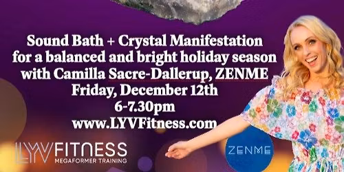 Sound Bath + Crystals for Holiday Balance + Brightness