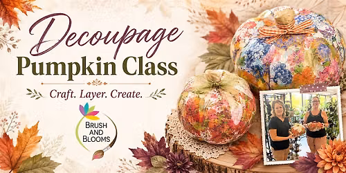 Decoupage Pumpkin Class