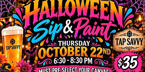 Halloween Sugar Skull Sip and Paint