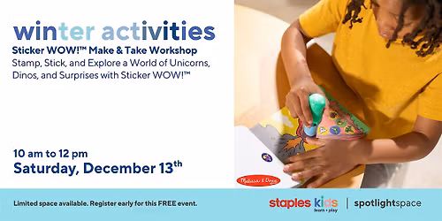 Sticker WOW!\u2122 Make & Take Workshop at Staples Masonville Store 67
