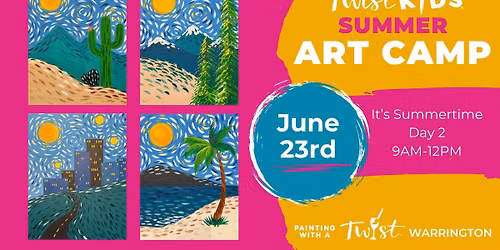 KID'S SUMMER ART CAMP! It's Summertime! Day 2