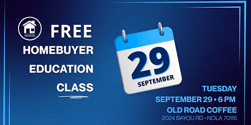 Free Homebuyer Education Class \u2013 New Orleans