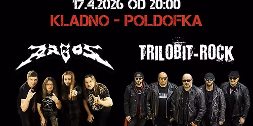 Kladno-Rock Metalov\u00fd koncert Trilobit-Rock+Argos CZ (vlezn\u00fd 250.-k\u010d)