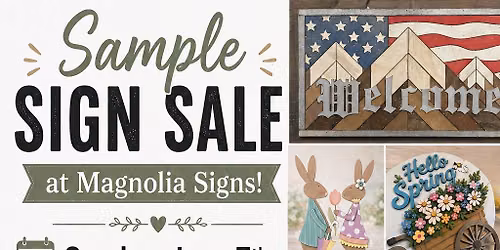 Sample Sign Sale and Local Small Business Vendor Event