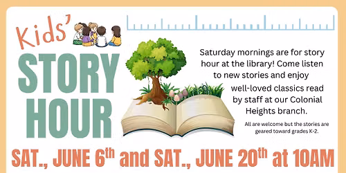 Kids' Story Hour at the Colonial Height branch library