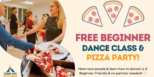 Free Beginner Dance Class & Pizza Party