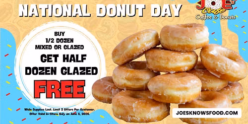 National Donut Day at Joe's Cafe