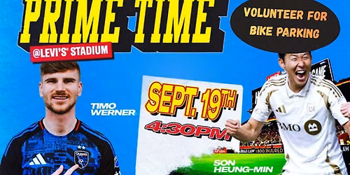 Earthquakes Soccer Game: Volunteer for Bike Parking at Levi's Stadium