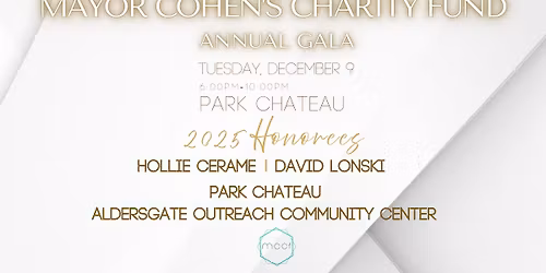 2025 Mayor Cohen's Charity Fund Annual Gala