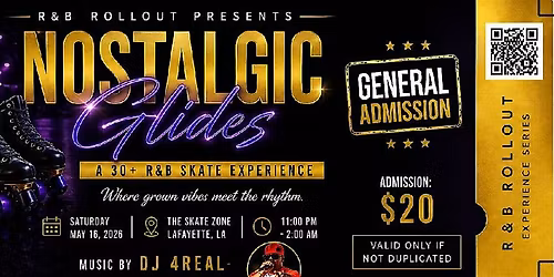 R&B Rollout Presents: Nostalgic Glides-A 30 Plus Skate Experience