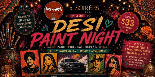 Desi Paint Nights at Nomnosh on Granville Street