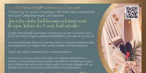 Ivanhoe & Derwent LoveBiz Networking Festive Lunch at The Priest House