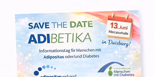 AdiBetika - Info Tag für Menschen mit Adipositas / Diabetes — Mercatorhalle Duisburg im CityPalais, Landfermannstraße 6, 47051 Duisburg