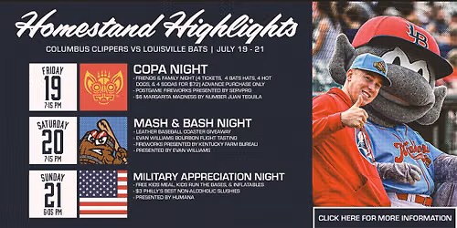 Louisville Bats vs. Columbus Clippers
