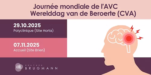 Journ\u00e9e de sensibilisation de l'AVC \/ Sensibilisatie dag over CVA