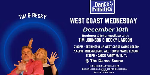 West Coast Wednesday - Beginner & Intermediate West Coast Swing Lessons & Dance in Metro Detroit!