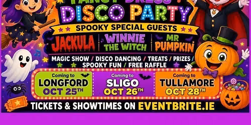 Kids Halloween Disco Party LONGFORD 4PM SHOW
