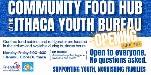Grand Opening and Ribbon Cutting - Community Food Hub at the Ithaca Youth Bureau